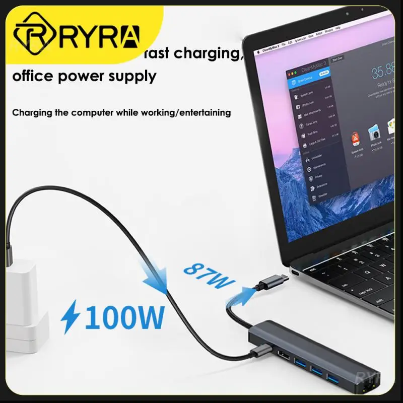 

Док-станция для ноутбука и телефона, 6 в 1, Gigabit Ethernet Rj45 USB 3,0