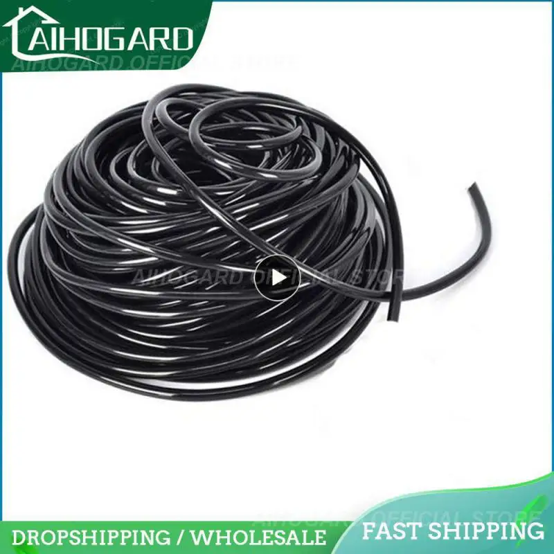 

New Material Pipe Sprinkler Capillary 4/7mm Bright Black Home Garden Micro-spray Irrigation Equipment Soft Tube Capillary Pvc