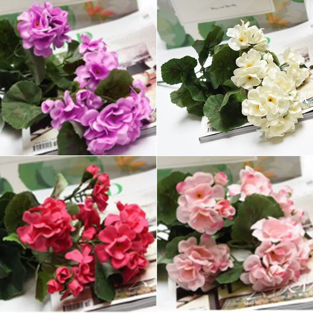 

Artificial Begonia Flower Simulation Begonia Flower Decoration Plastic Artificial Flower Wedding Party Festival Banquet Decor