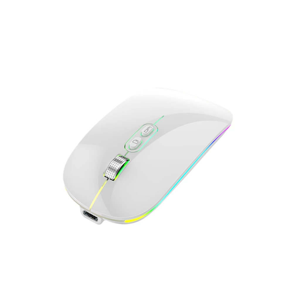1/2/3 ABS беспроводная мышь 2,4G однотонная 5 клавиш Bluetooth-совместимая с интерфейсом 1600DPI Type-C перезаряжаемая мышь аксессуары