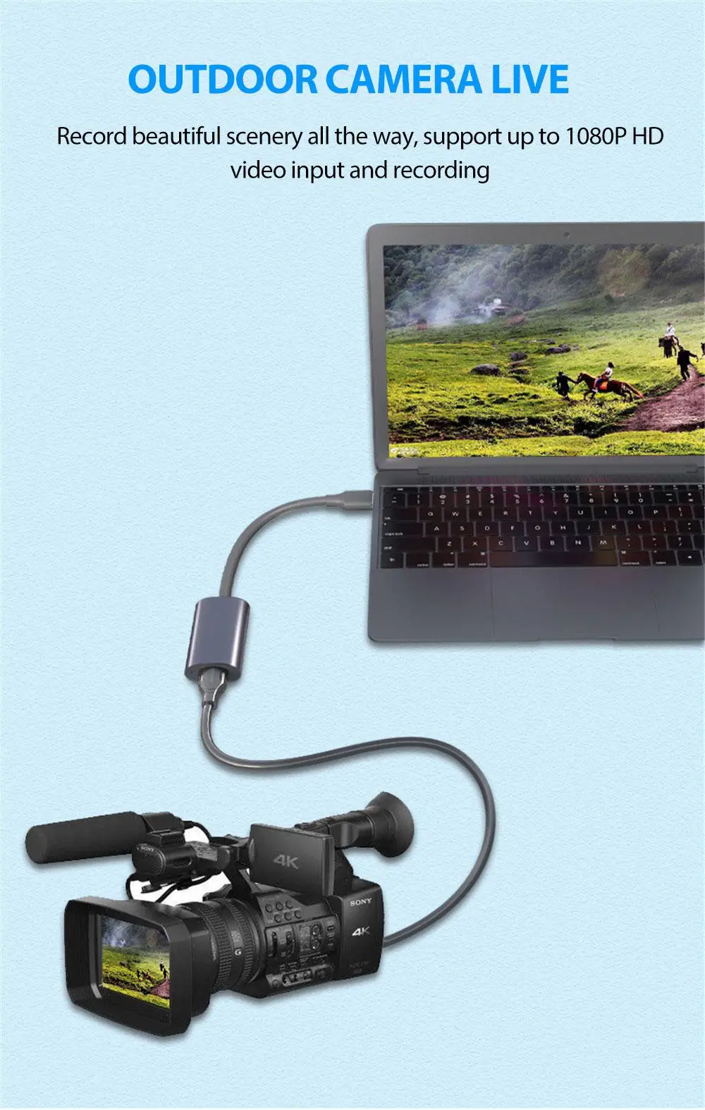 60 FPS Video Capture Card USB 2.0 1080p Game Capture Card Record Box Live Streaming For Live Broadcasts DVD HD Record