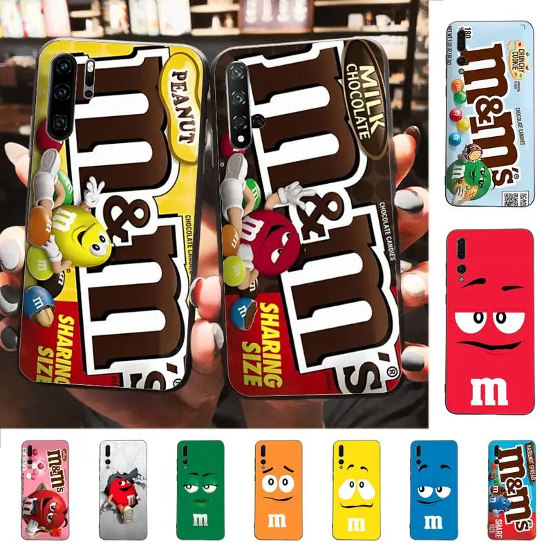 

Chocolate Beans Phone Case for Huawei P30 40 20 10 8 9 lite pro plus Psmart2019