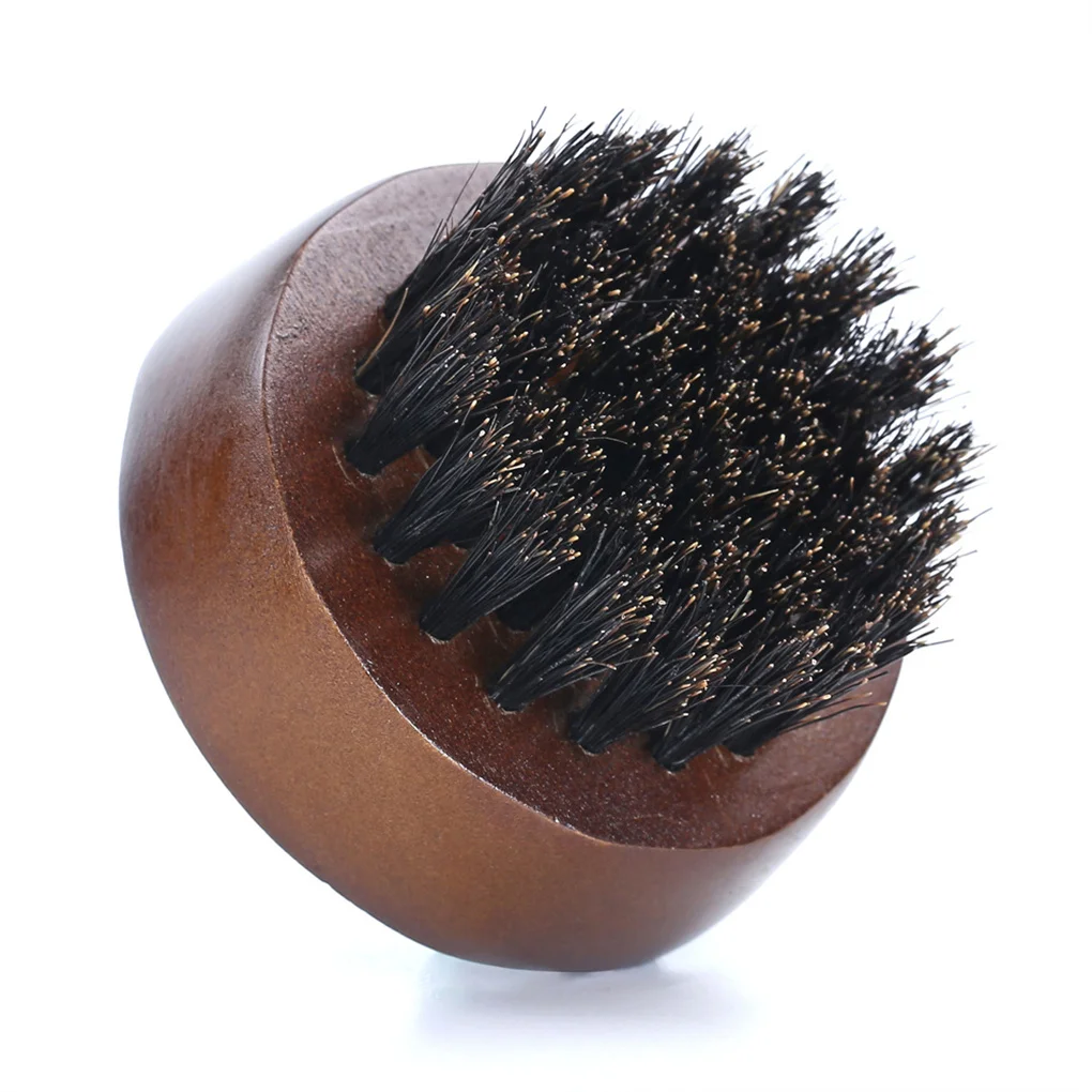 

Male Beard Brush Hairdressing Hairbrush Brushes Cleaning Tool Round Shaped Traveling Beard-styling Supplies Black