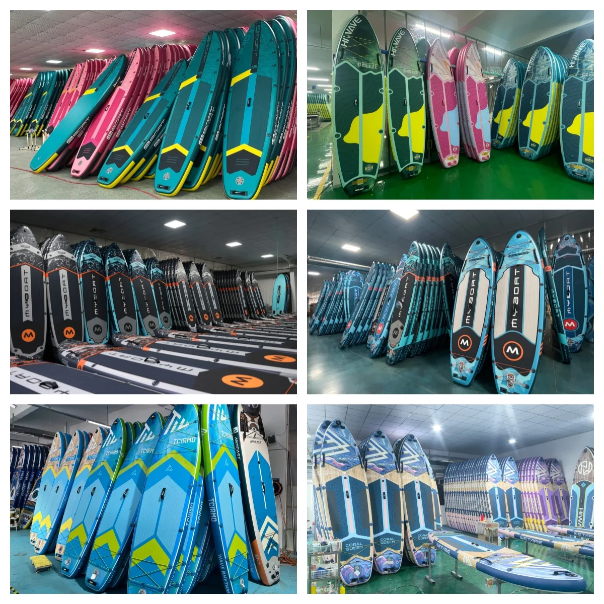 Фото Надувная доска для сапсерфинга MYBOAT Paddle Bpard Dropshipping 11'x33''x6'' с технологией Drop Stitch и сиденьем №3