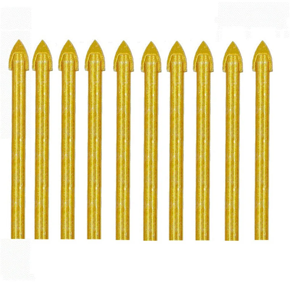 

10pcs 8mm Ceramic Tile Glass Drill Bit Tungsten Carbide Spear Head Drilling Bit For Metal Plastic Tile Cement Fast Shipping New
