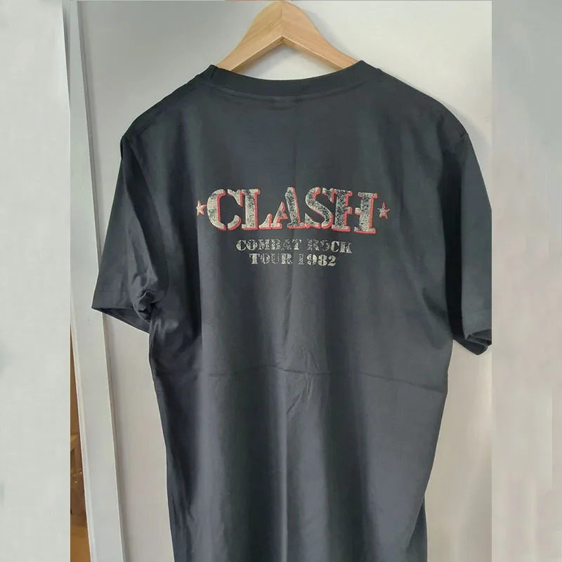 

The Clash T-shirt Loose retro round neck T-shirt