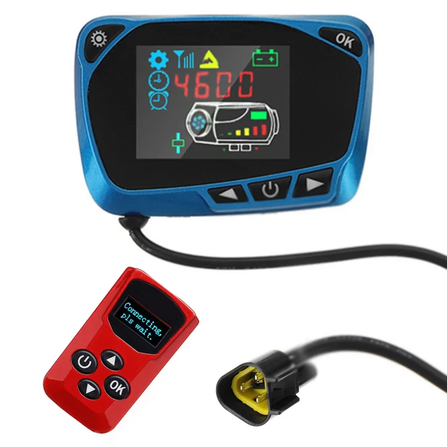 

12 В/24 В ЖК-дисплей, термостат, переключатель монитора + пульт дистанционного управления, аксессуары для 5 кВт/8 кВт, автомобильный обогреватель, автомобильный парковочный дизельный обогреватель