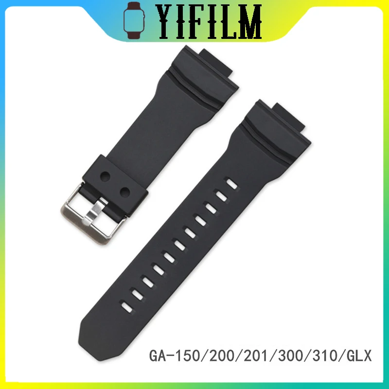 Ремешок силиконовый для Casio G-SHOCK 200 201 300 310 GLX водонепроницаемый резиновый сменный