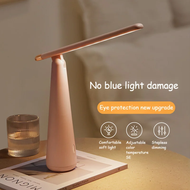 

Led Eye Protection Lamp Touch Dimming Simple Youpin USB Charging Student Dormitory Learning Reading Desk Lamp New Folding