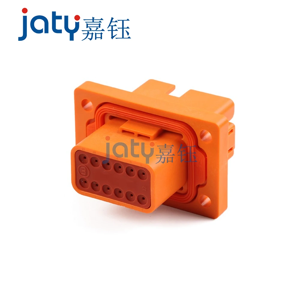 JATY 1set 12-pin DT04-12PA-BL06 улучшенная Водонепроницаемая штепсельная вилка с фланцевой
