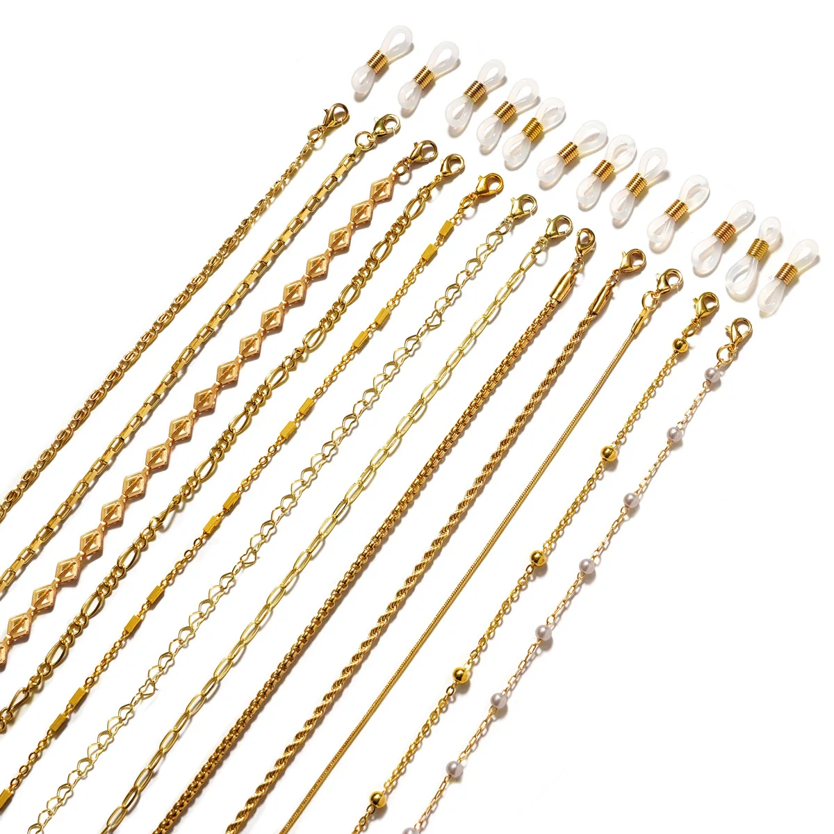 

More than 20 styles in Europe and the United States necklace form mask chain glasses chain metal hanging chain