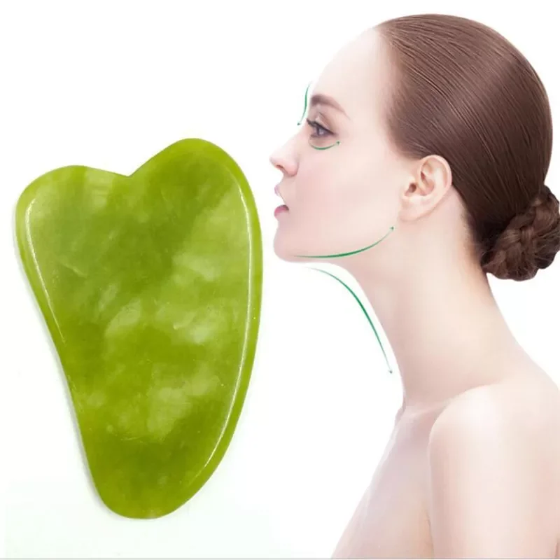 

Jade Face Massager Gua sha Scraper Board Facial Guasha Meridian Muscle Relaxation Skin Lifting Face Thin Gouache Scraper