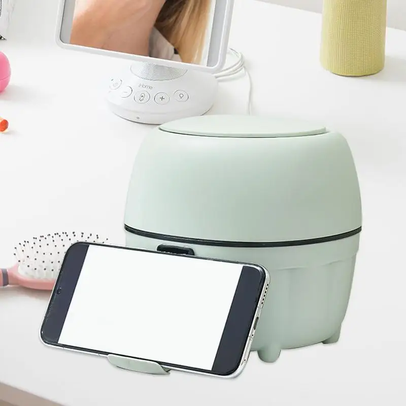 Mały kosz na śmieci z górną pokrywą Biurkowy Organizer do przechowywania Kosz tacą telefon blat stołu biurkowego