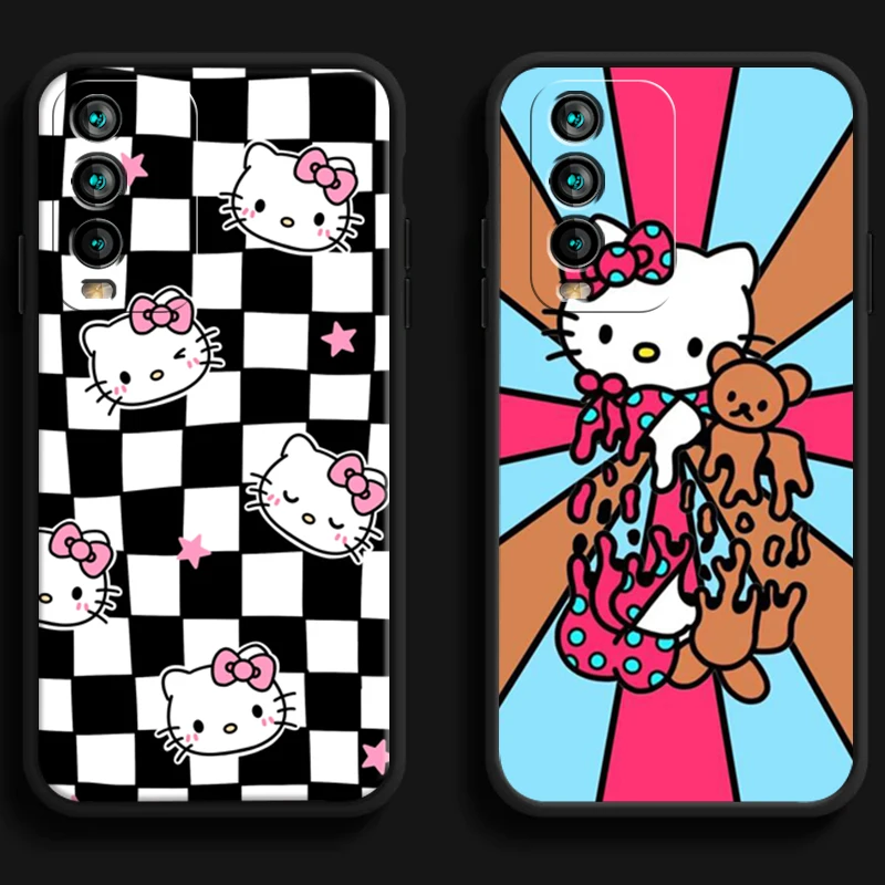 

Hello Kitty Cute Phone Cases For Xiaomi Redmi 9A 9T 8A 8 2021 7 8 Pro Note 8 9 Note 9T 7A Soft TPU Carcasa Back Cover Funda