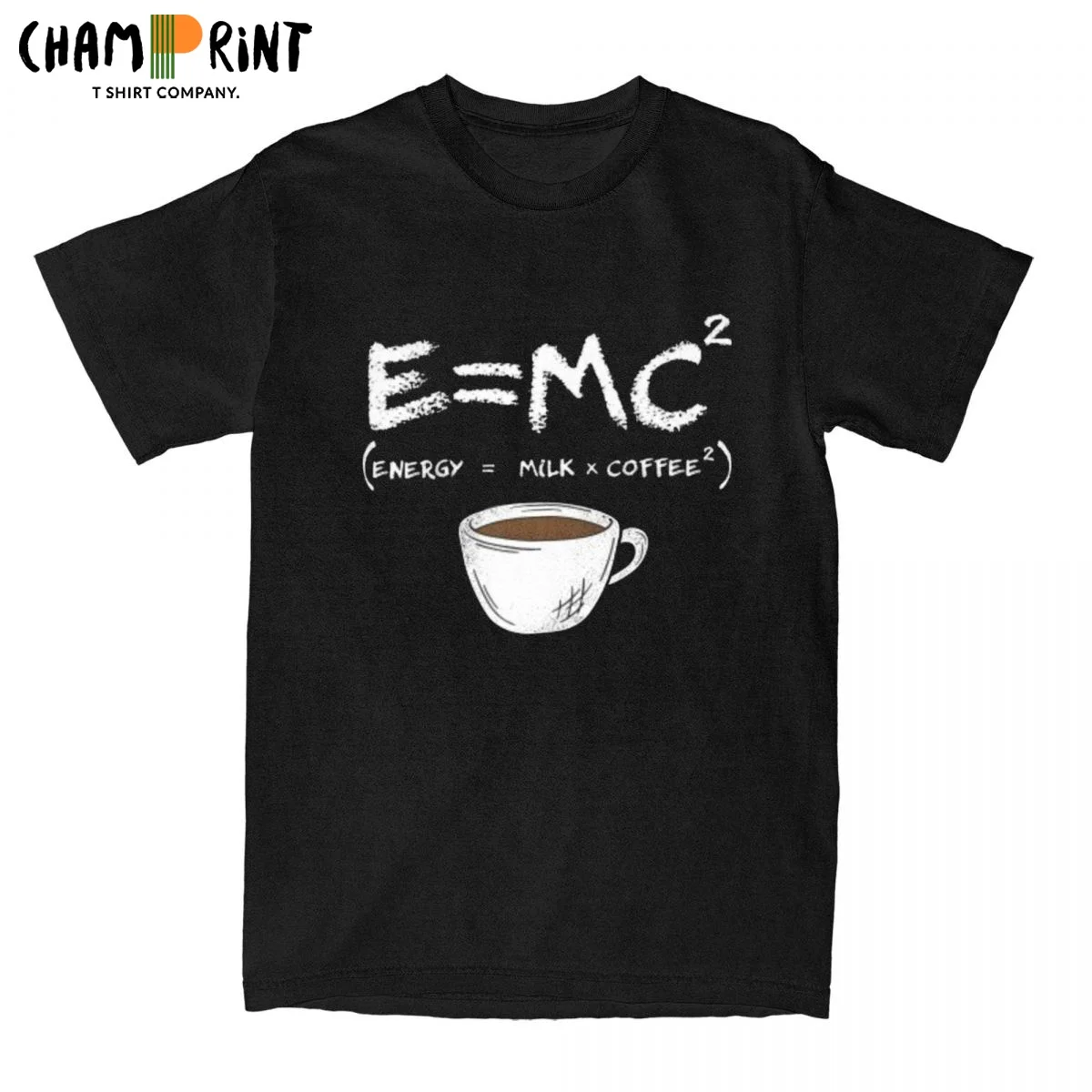 

Men's high quality T-shirts 100% cotton coffee print Short sleeve loose summer Casual O Neck funny Men T Shirt tee male tops