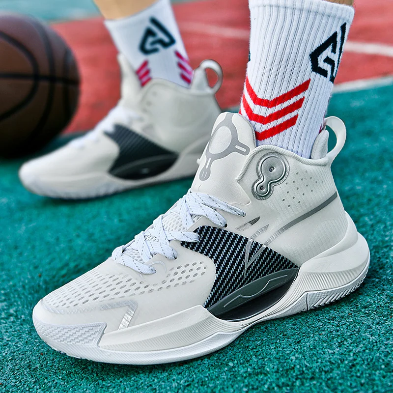 Spring Brand Purple Basketball Sneakers Men Professional Non-slip Men's Sneakers Basketball Breathable Soft Training Shoes Women