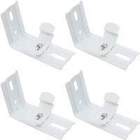 4pcs 376mm length white color for vertical blinds with headrail width 1 1238mm outside mounting bracket clips