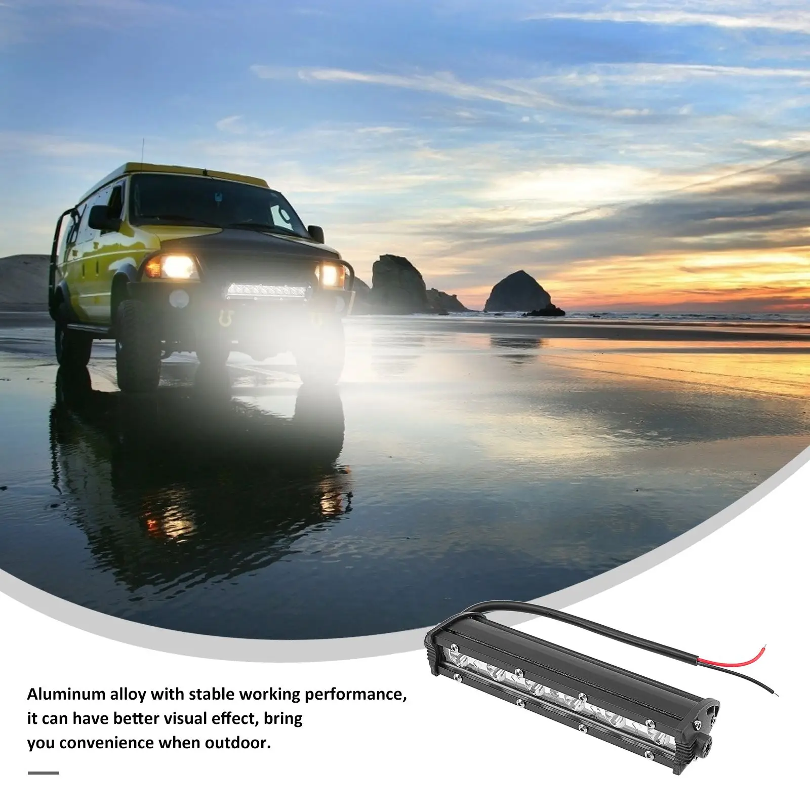 

Светодиодный фонарь для вождения автомобиля, работы по бездорожью, автомобильные фсветильник Ри, водонепроницаемые фонари для лодки, освещ...