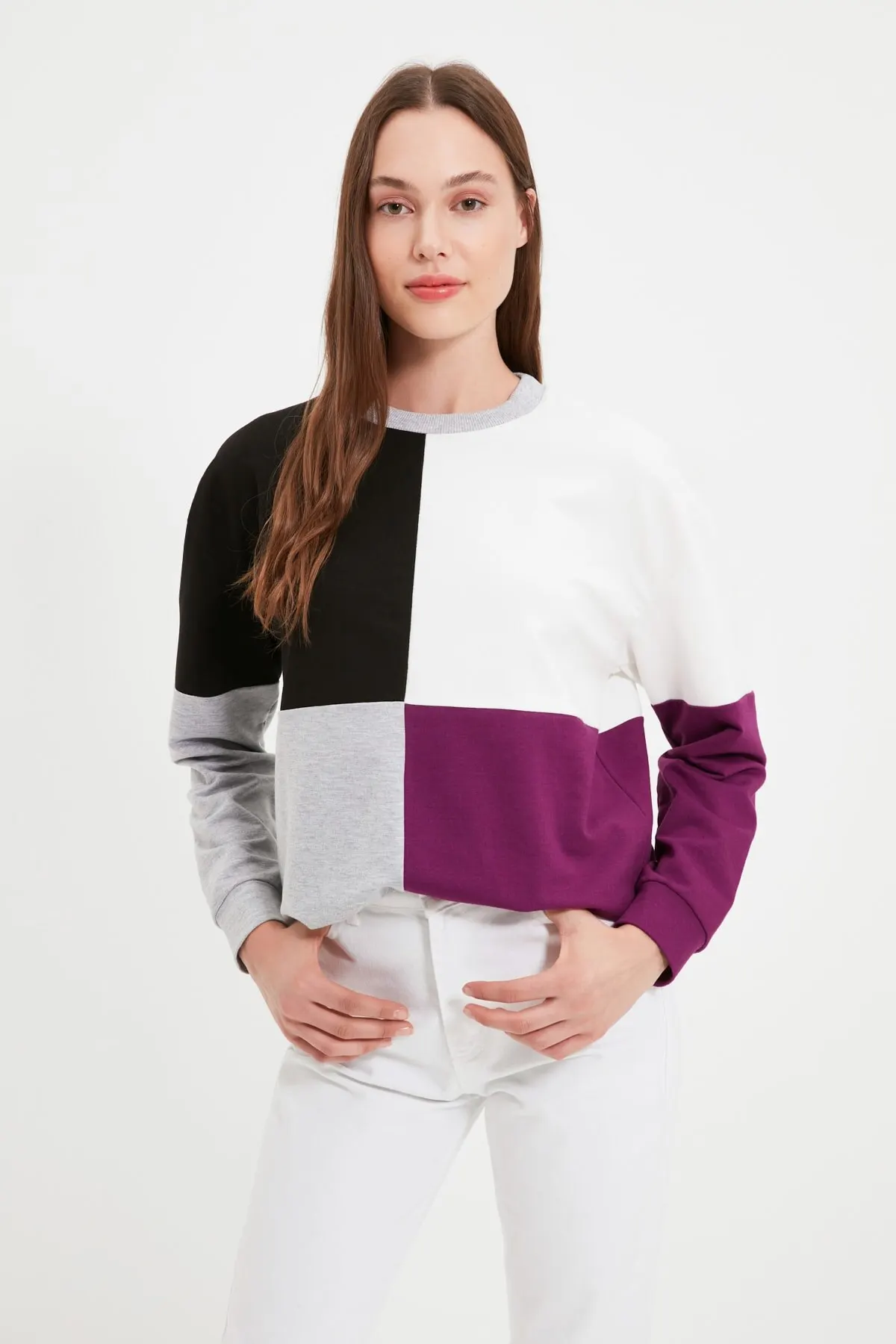 

Women's Sweatshirt Black Knitted Slim Hoodies Fashion All Season New Designer Pullovers Fleece Hoodies