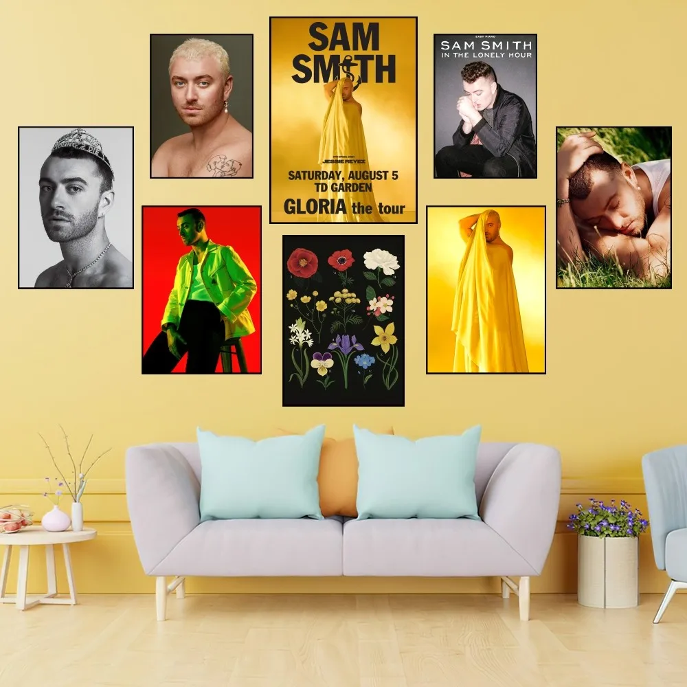 Постер певица Сэм Смит постер с принтом Глории Настенная картина для спальни