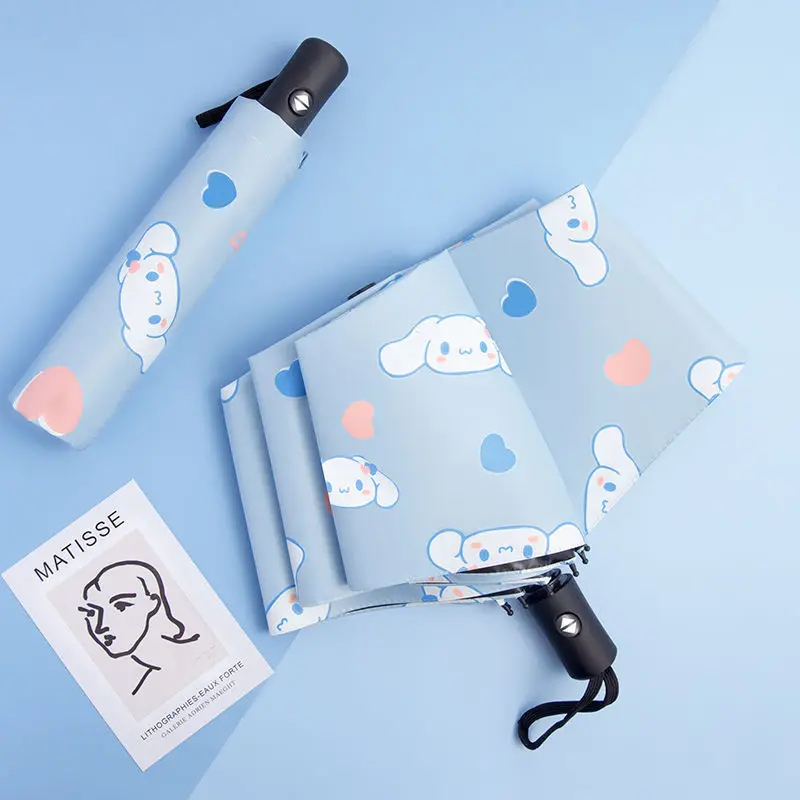 

Kawaii Sanrios Cinnamoroll My Melody Anime Cartoon Cute Umbrella UV Protection Sun Umbrella Rain or Rain for Men and Women Gift