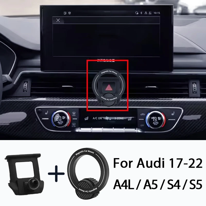 

Магнитный Держатель Для Телефона На Воздуховод Для Audi A4L A5 S4 S5 2017-2022, Регулируемый, Устойчивый, Для Навигации