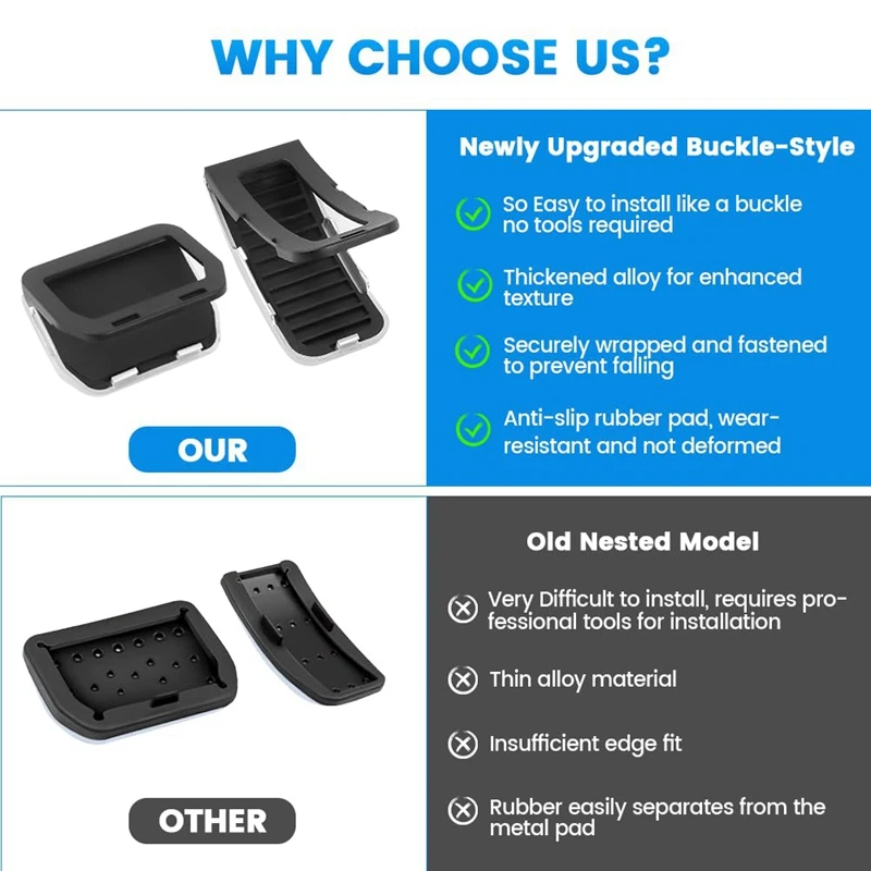 Для Tesla Model Y 3 2023 чехлы на педали педаль газа акселератора запасные части