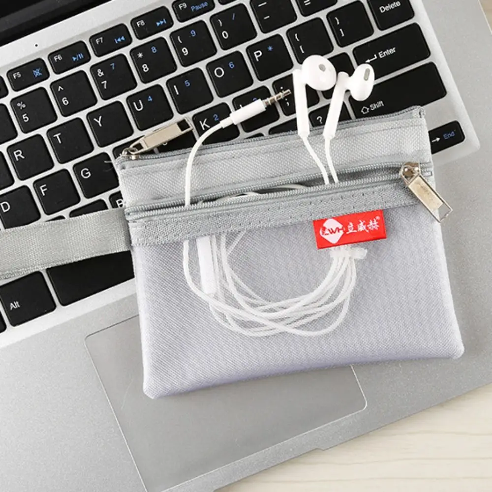 Ажурный сетчатый Кошелек для монет на молнии двухслойная сумка прозрачная