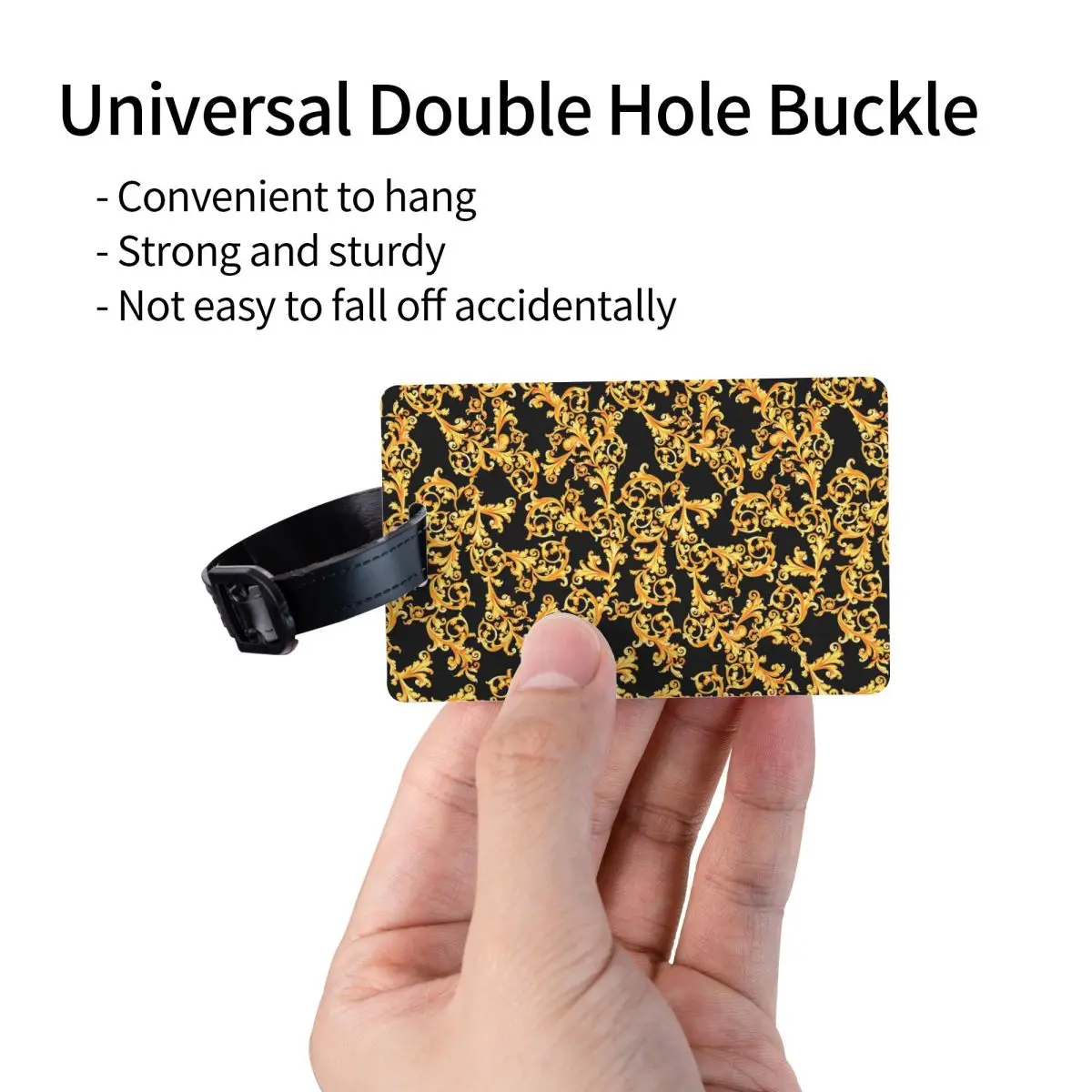 Роскошные багажные бирки с европейским цветочным узором на заказ для чемоданов