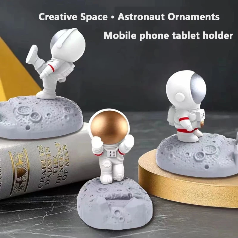 

Creative Astronaut Desktop Tablet Storage Stand TV Live Track Storage Stand Astronaut Mobile Phone Stand