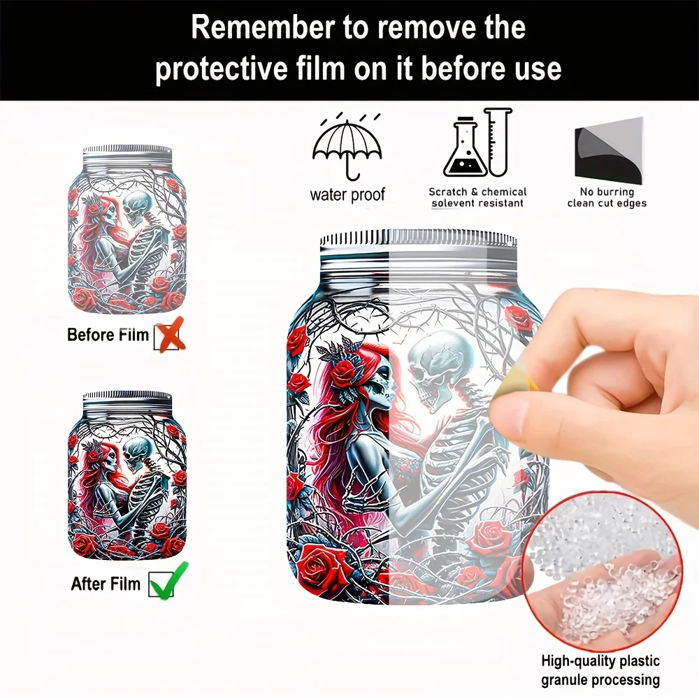 Готический любовный череп до смерти акриловое украшение для стен комнаты