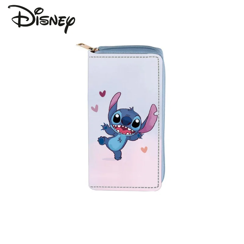 Disney Stitzer High Quality Women's Wallet Fashion Multifunctional Storage Student ID Card Bag Cartoon Long Money Zero Wallet