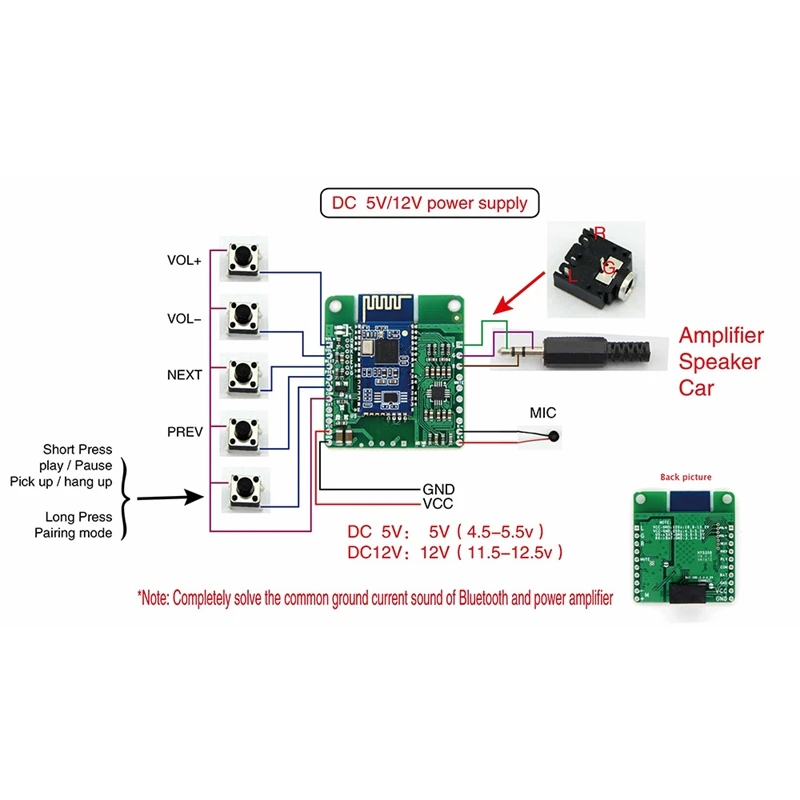 Аудиомодуль QCC3005 с Bluetooth Hi-Fi 5 0 приемник APTX LL без потерь автомобильная плата приема