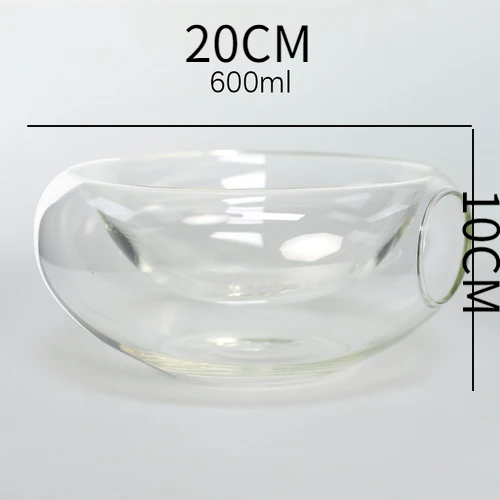 

Прозрачная стеклянная миска для сухого льда