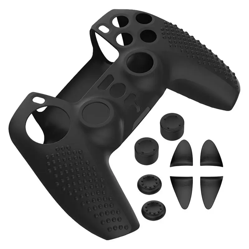 

Anti-Slip Silicone Cover Case ForPS5 Edge Gamepad Controller Protector With 6 Thumb Grip Caps Protection Case ForPS5 Gamepad
