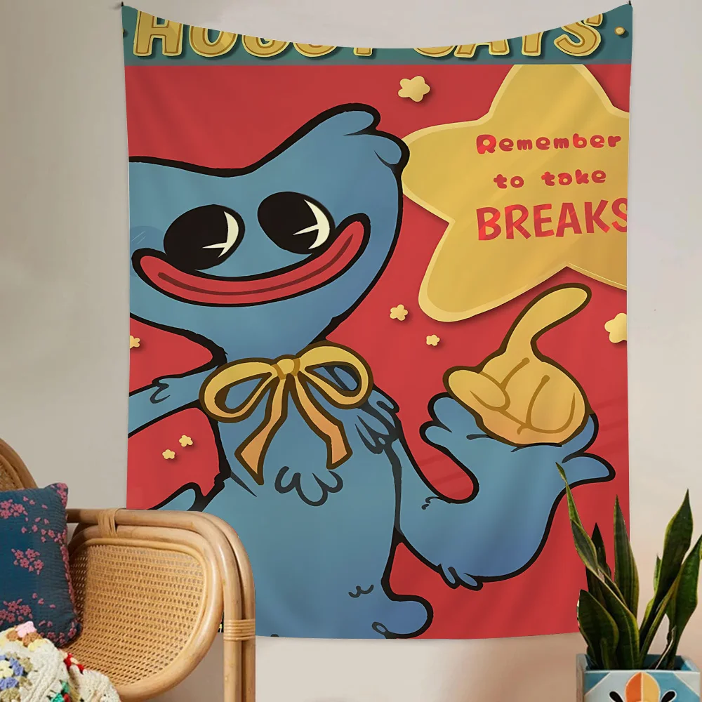 Самоклеящийся Настенный Гобелен H-Huggy-W-Wuggy Широкоформатный Научно-фантастический