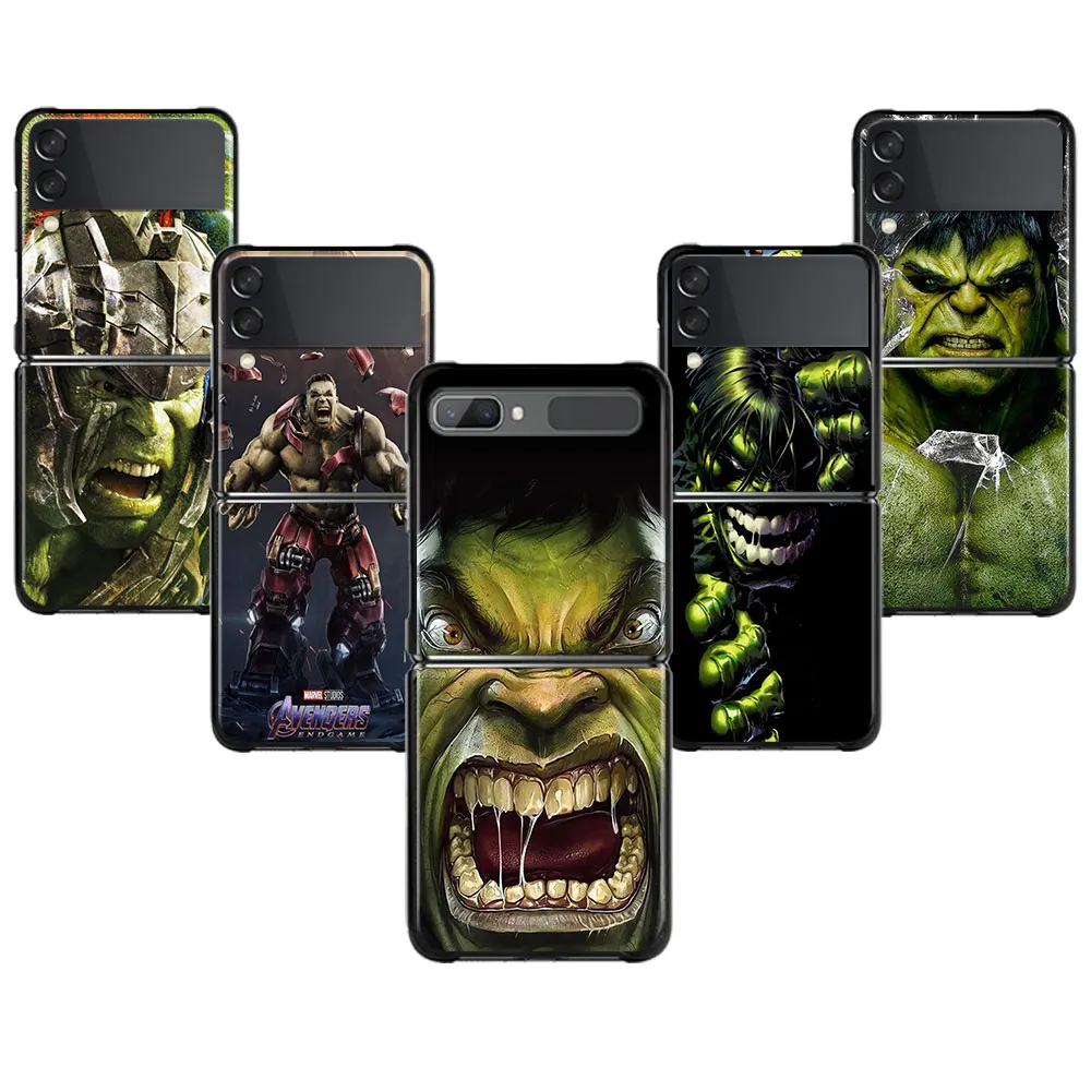 

Hulk Destroyes Hulkbuster Case for Samsung Galaxy Z Flip3 zflip zflip3 5G Funda ZF3 ZF Z flip 3 Coque Hard PC Cover Marvel Case