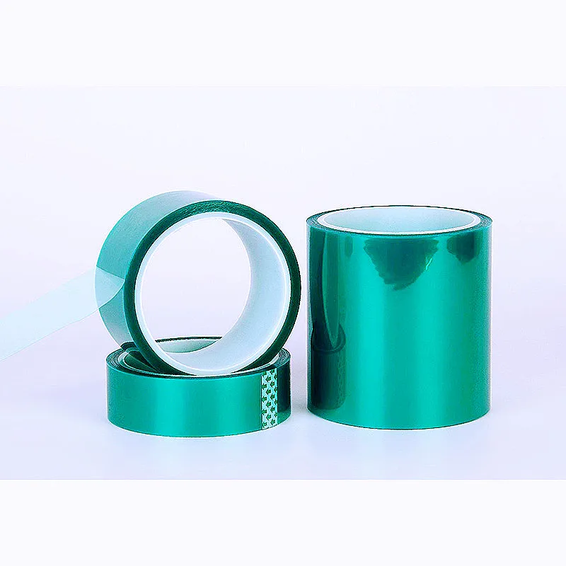 

Thick Green High Temperature Tape PET Circuit Board Baking Varnish Protection Spray Plating Welding High Temperature 200 Degrees