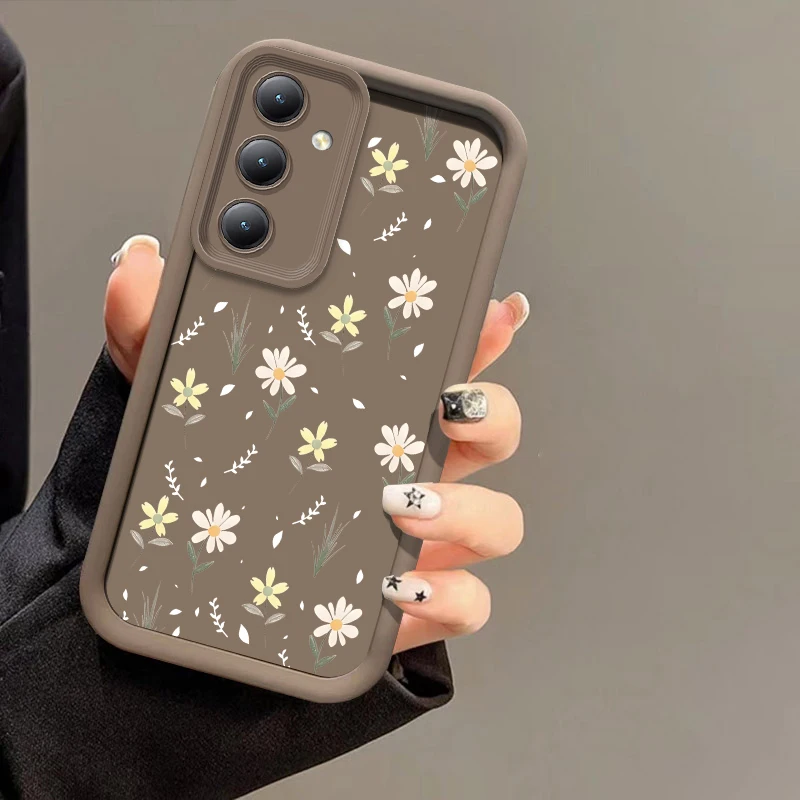 Винтажный чехол с цветами для Samsung Galaxy M01S M02 M04 M05 M11 M12 M13 M15 M20 защита объектива