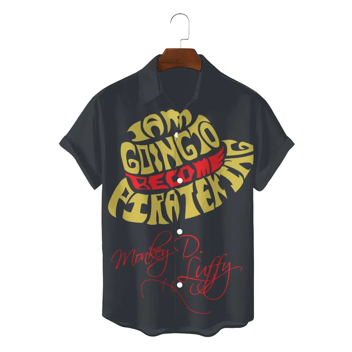 

Mugiwara Typography Essential Unique 3D Shirt One Piece Monkey D. Luffy Leisure Hawaii Shirts Newest shirt For Adult