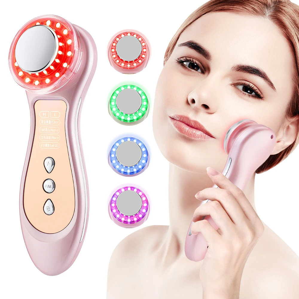 

EMS RF Skin Tightening Facial Massager LED Photon Therapy IPL Wrinkle Removal Anti-aging Face Lifting Machine Beauty Device 2023