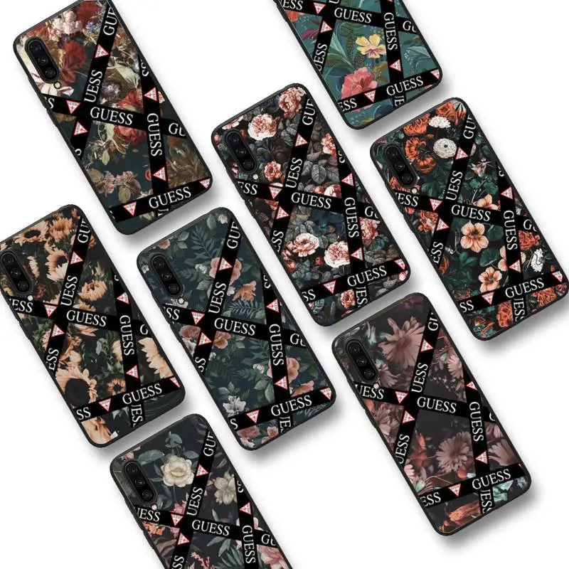 

Fashion Brand GUESS Flowers Phone Case For Xiaomi mi9 mi8 F1 9SE 10lite note10lite Mi8lite xiaomi mi5x