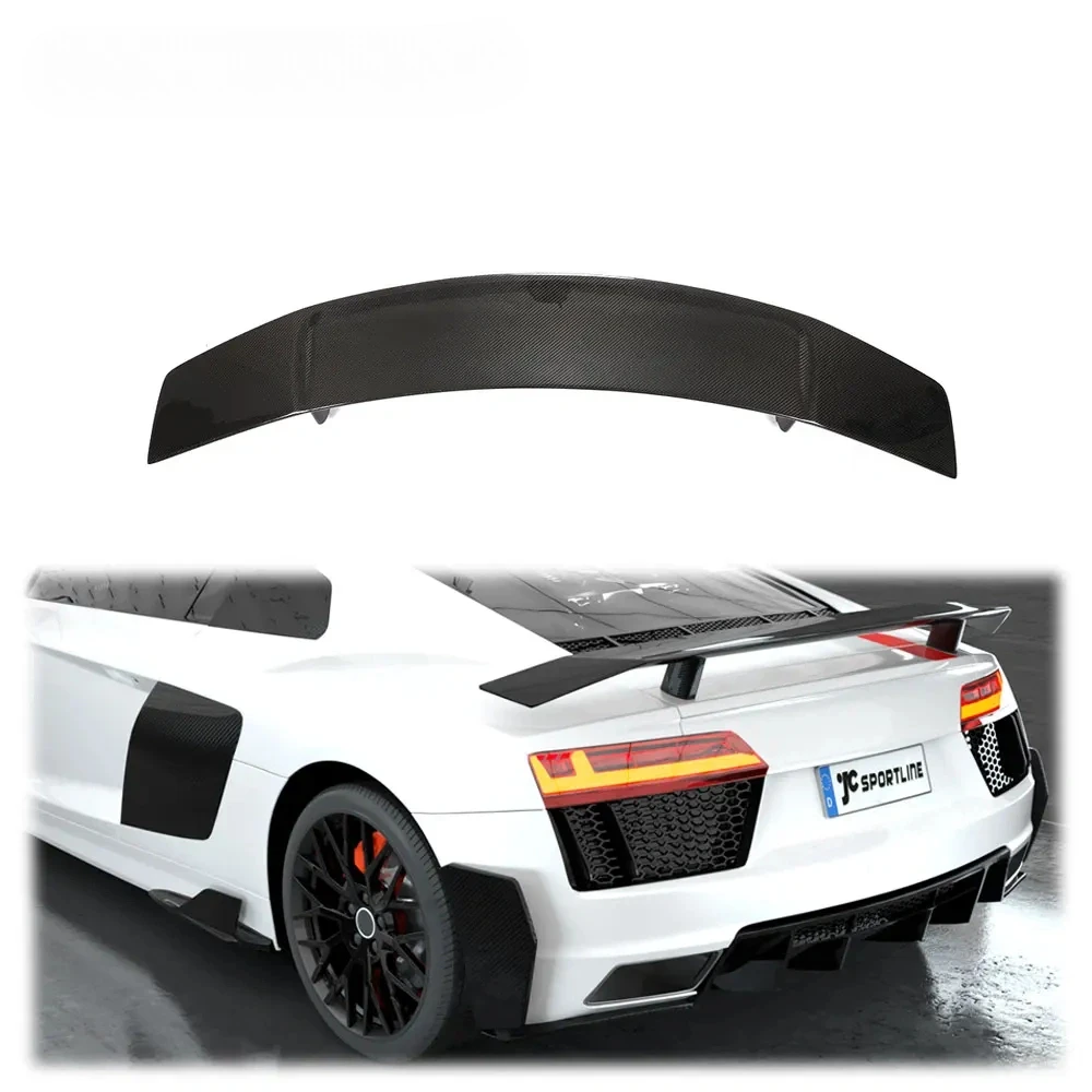 Предварительный сухой спойлер из углеродного волокна R8 на заднее крыло