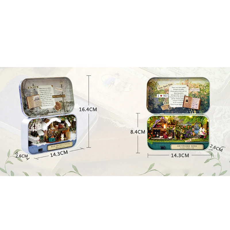 

Деревянный кукольный домик, миниатюрный домашний Ностальгический тематический кукольный домик, аксессуары, оптовая продажа