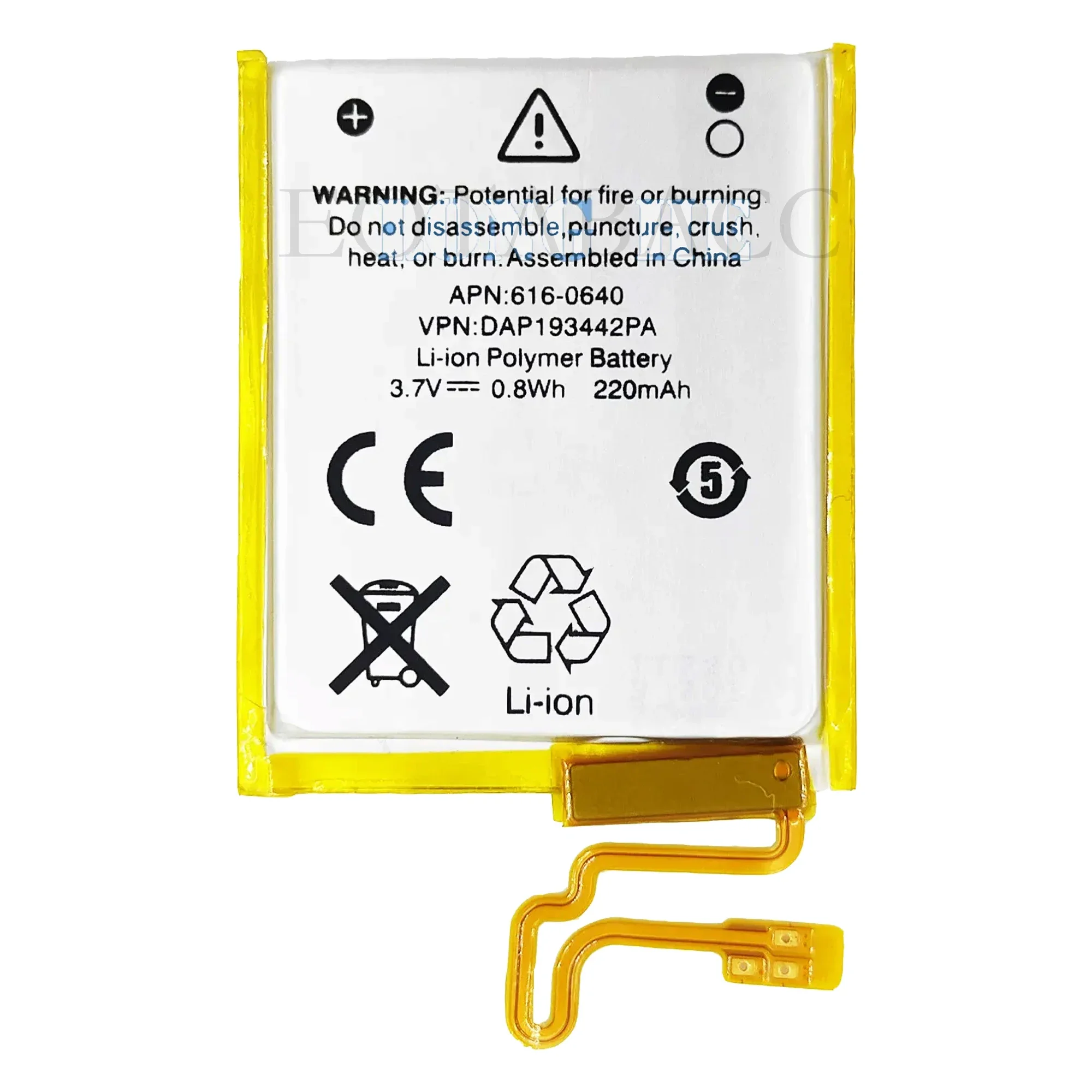 EOTABACC 616-0640 Сменный аккумулятор для iPod Nano 7 аккумуляторы 7-го поколения A1446 MP3 MP4