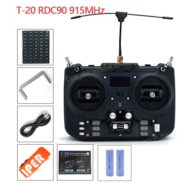 JumperRC T20 ELRS 915MHz RDC90 + 21700 batteries