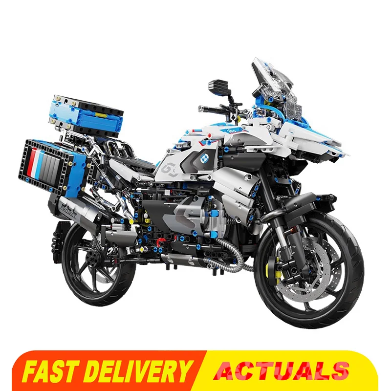 

1:5 High Tech City Sports Rapid Racing Motorcycle Motorbike Locomotive Moc Modular Brick Model Building Block Boy Gift Toy T4022