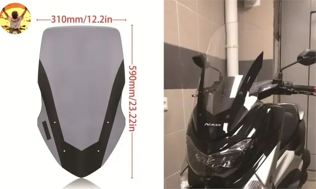 Прозрачный отражатель ветрового стекла для мотоцикла Yamaha NMAX155 N-MAX 125 NMAX 155 2016-2018