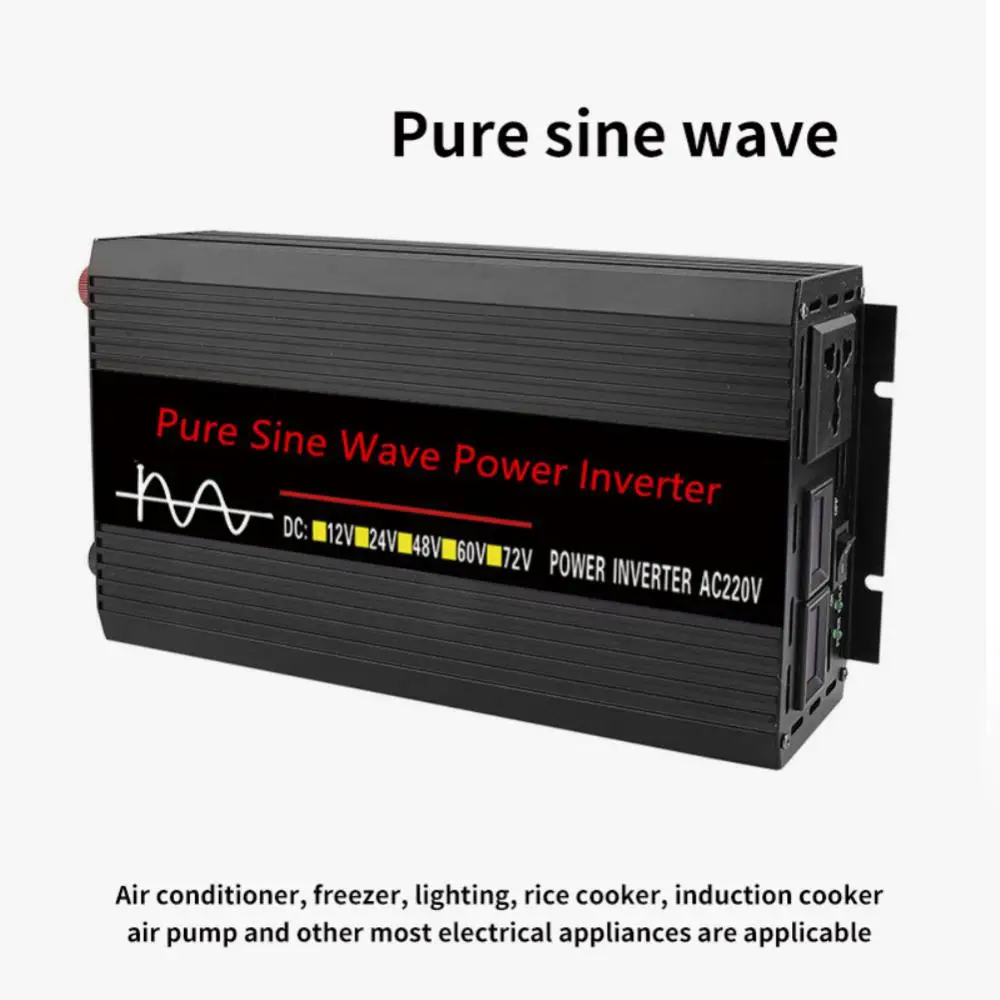 

Pure Sine Wave Power Inverter 3500W/5000W/8000W DC 12v To AC 220V For Solar System/Solar Panel/Home/RVWave Power Inverter