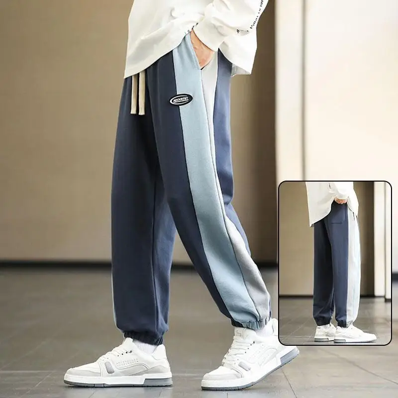 Loose Jogger Pants Men 2022 New Style Autumn Winter Elastic Waist Trendy Casual Outdoor Sweatpants Trousers Pantalons Hommes